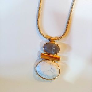 Long statement necklace